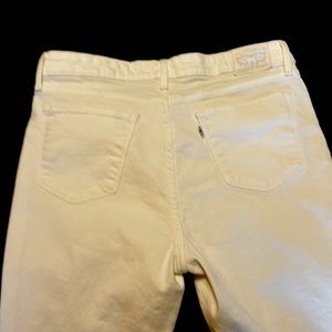 WHITE…Levi’s jeans
